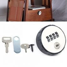 4 chiffres Code Lock Serrure d'armoire Serrure de boîte aux lettres Serrure à combinaison de meubles