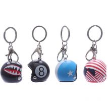 4 cm Porte-clés Pendentifs En Métal Casque De Moto Porte-clés Bonnet Casques Pour Motos Festival Cadeaux