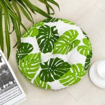 4 Coussins de siège 40x40cm, Coussins de Chaise pour intérieur et extérieur - décoration de mobilier de Jardin Coussins de Chaise. (Ronde,C)