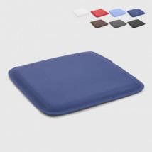 4 coussins tabouret en similicuir rembourré intérieur et extérieur 27x27 hop - Bleu
