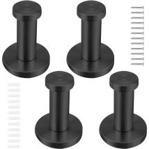 4 Crochets De Salle De Bain En Acier Inoxydable Patères Crochets Muraux Et Crochets à Serviettes Peuvent être Utilisés Dans La Salle De Bain Le