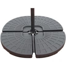 4 dalles à lester pour parasol