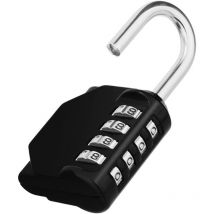 Galozzoit - Ahlsen Digit Combination Lock, Sports Locker, Combination Lock, College, School, Greenhouse, Black