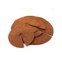 4 disques de paillis de noix de coco 37cm tapis en fibre de coco tapis de protection des plantes en fibre de coco