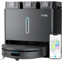 4 en 1 Automatique intelligent Aspirateur Robot, Robot Aspirateur avec Laveur à levage automatique,Navigation lidar intégrée, évitement intelligent