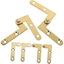 4 Ensembles Haut Et Bas Charnière De Porte Pivotante Rotation Du Matériel De Porte Charnières De Pivot De Porte Cachées Charnière De Pivot De Porte À
