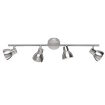 Led Deckenstrahler lester 4-flammig Silber matt / Chrom, Breite 58cm