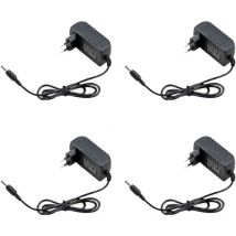 Housecurity - 4 fuentes de alimentación cámara transformador interruptor trimmers 220V-12V 1A amperios