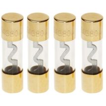 4 Fusibles agu verre dore 10A 38mm