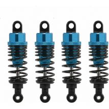4 pack Amortisseur amortisseur métallique avant et arrière réglable 60mm (Bleu, 60mm)