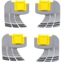 Tonchean - 4 Pack R0714400 Centrifugal Cyclone Scrub Brushes for Zodiac MX8 MX6 Elite Pool Cleaner