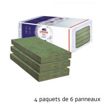 Ursa - 4 paquets de 6 panneaux laine de verre renosoudal P0052 - Panneau 4.86 m² - Soit 19.44 m² - 96 mm - r 3.00