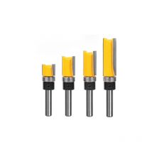 4 Pcs 6.35mm Routeur de Fraise à Bois Fraise a Copier, Outils de Fraisage de Menuiserie en Allié Haute Qualité