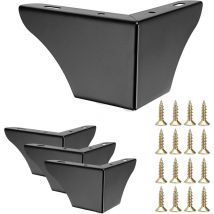 4 pcs 7,5 cm Pieds de canapé en métal Pieds de Meubles Pieds de Meubles, Pieds de canapé Solides Modernes Pieds d'armoire Pieds de Table Disponibles