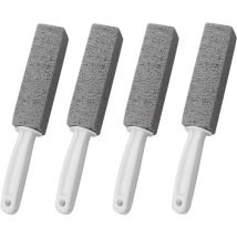 Mezheng - 4 pcs Brosse de Nettoyage Pierre Ponce avec poignée Cleaning Block Nettoyant Brossede toilette wc pour Cuisine/Grill/Bain/Toilette