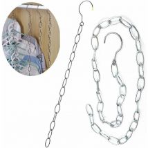 4 Pcs Cintres Gain de Place,50CMx2 pièces+120CMx2 pièces Cintre Magique Cintre Rangement et Organisation Magic Cintre Rangement,Manteaux et Pantalons