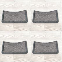 Csparkv - 4 pcs Filet Rangement pour Voiture 41.5x21.5 cm Sac Pocket Organizer de Voiture pour Ustensiles/Camping-Cars/Bateaux/Maison Filet élastique