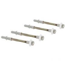 Dianflex - 4 pcs fixations verticales pour toilettes et bidet