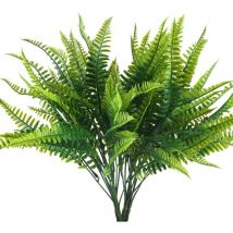 4 pcs Fougères Artificielles Extérieure Fougère Plantes Faux Arbustes Artificiels Verdure Buisson Boston Fougere Decoration pour Interieur Jardin