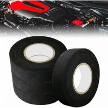 4 pcs Gaine Electrique Automobile 19mm15m Ruban Chiffon de Voiture Antifriction Antisalissure Scotch Tissu Réduction de Bruit Antidérapant pour