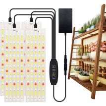 Readcly - 4 Pcs Lampe de Plante led, Lampe Plante Interieur,Lampe pour Plante,Lampe Led Horticole,avec Minuterie de 3/9/12 Heures,10 Niveaux de