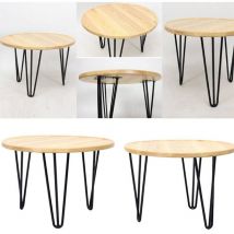 4 pcs Pied de meuble 30CM avec trois tiges Noir - Aqrau