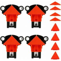Eting - 4 Pcs Pince à Angle Droit 60/90/120 Degrés Pince de Réglable Serre Joint Angle Clips de Fixation d'angle de Cadre Photo pour Bois Bricolage
