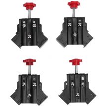 4 Pcs Woodworking Corner Clamp Carbon Steel Adjustable Right Angle Clamp for Welding Picture Frame Jointing