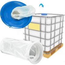 Aiperq - 4 pezzi filtro ibc in nylon, filtro serbatoio ibc, filtro con tappo in nylon, filtro per l'acqua piovana, filtro con tappo in nylon