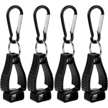 4 Pièces Clip Porte-Gant Pince à Gants de Travail Antidérapant Holder Clip de Gants Avec Mousqueton Pince Protection de Travail de Sécurité Clip pour