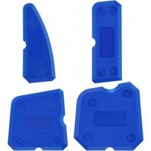 Ahlsen 4 Pièces Ensemble d'Outils de Calfeutrage en Silicone Kit Lisseurs de Joints pour Coulis d'Étanchéité Silicone Finition de