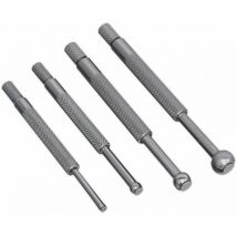 Loops - 4 Piece Small Hole Gauge Set - 3mm to 13mm Measurements - Knurled Handles