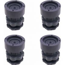 4-Piece Universal Adjustable Rubber Shock Pads for Washers, Dryers, Refrigerators