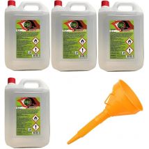 Sprintchimica - 4 pie'ces - 20 litres - Bioe'thanol combustible poeles Bio Sprint 5 litres 99,9 % inodore sans fumee' naturelle sans soufre +