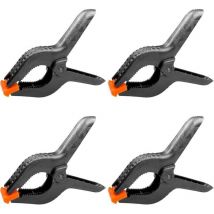 Tuserxln - 4 pièces 6' 158 mm pince a ressort plastique, pince de serrage force de serrage élevée ouverture maximale 65MM, pince serre joint avec