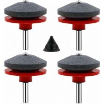 Roleader - 4 Pièces Affuteur Lame Tondeuse Gazon Universel Aiguiseur de Tondeuse Accessoires pour Tondeuses avec 1Pcs Kit D'équilibrage de Lame,50 x