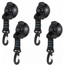 Aamunpa - 4 Pièces Ancre à Ventouses Caravan, Ancre à Ventouse Ventouse de Camping Ancrage à Ventouse avec Attache pour La Maison, La Voiture, Les