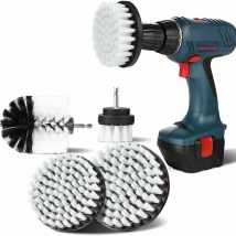 GABRIELLE 4 pièces brosse de nettoyage de perceuse, 2''/3.5''/4''/5'' brosse de nettoyage de perceuse électrique rotative brosse de nettoyage de