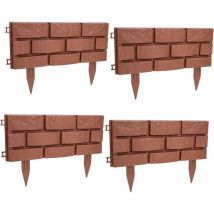 4 Pièces Clôture Décorative De Jardin Bordure pour Aménagement Paysager Clôture De Pelouse Bordure D'aménagement Paysager Clôture De Pot Palissade