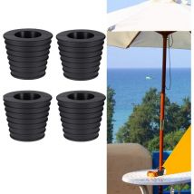 Memkey - 4 pièces Cône de Parapluie Support de Base, pour Ouverture et Stabilité du Trou de Table Patio ou Support de Base pour Parasol, Pied de