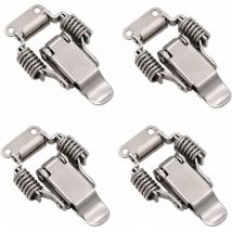 4 pièces de loquet de serrage en acier inoxydable,loquet de Boîte de verrouillage à levier,outil à main à dégagement rapide,porte en métal à forte