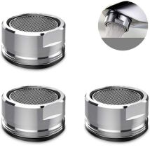 4 Pièces Filtre de Remplacement de Robinet Aérateur de Bec de Robinet, Diffuseur de Cuisine et de Salle de Bain 24MM Pièce de Rechange de Robinet à
