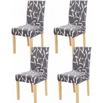 Fei Yu - 4 Pièces Housses de Chaise de Salle à Manger Couverture de Chaise Extensible Amovible Lavable élastique pour Un Ajustement Universel