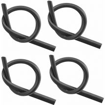 4 Pièces Lames d'Essuie-Glace de Rechange en Caoutchouc, 800mm Universelles Glace Bandes Essuie-Glaces, Caoutchouc de Remplacement