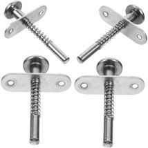 4 Pièces Loquet à Ressort Goupille De Piston De Moustiquaire Accessoires De Trompette Goupille De Verrouillage à Ressort Loquets à Piston à Ressort