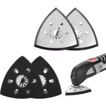 4 pièces patin ponceuse triangulaire, plateau ponceuse parkside, plateau ponceuse triangulaire, accessoire outil multifonction parkside, patin