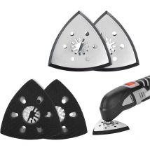 4 pièces patin ponceuse triangulaire, plateau ponceuse parkside, plateau ponceuse triangulaire, accessoire outil multifonction parkside, patin