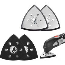 4 pièces patin ponceuse triangulaire, plateau ponceuse parkside, plateau ponceuse triangulaire, accessoire outil multifonction parkside, patin