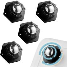4 Pièces Petite Roulettes pour Meubles, Roulette Meuble Schwarz 200kg, Roulettes Universelles Adhésives, Roulettes pour Meubles Lourd, Roulettes