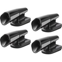 Tigrezy - 4 pièces Sifflets de cerf Avertissement de la faune sifflet ultrason anti gibier pour voitures, véhicules, motos, noir Ultrasonique Cerf